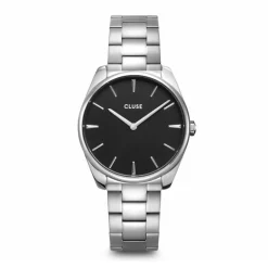 montre femme cluse Féroce acier argenté