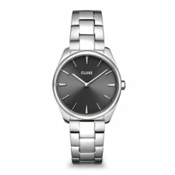 montre femme cluse Féroce petite acier argenté