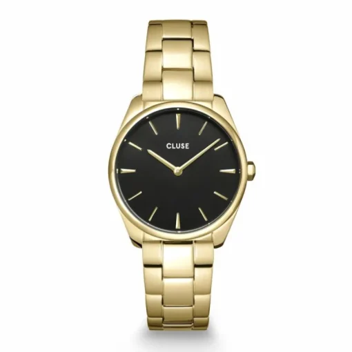 montre femme cluse Féroce petite acier doré