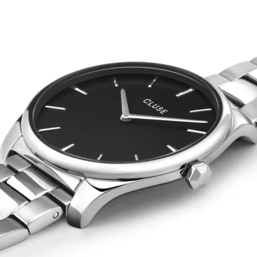 montre femme cluse Féroce acier argenté