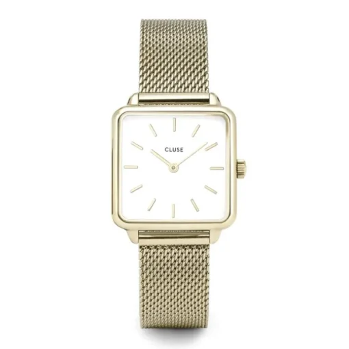 Montre Femme CLUSE LA TETRAGONE MESH Acier doré