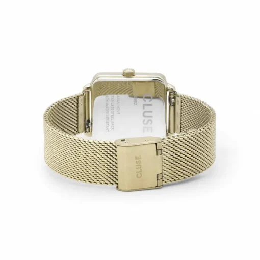 Montre Femme CLUSE LA TETRAGONE MESH Acier doré