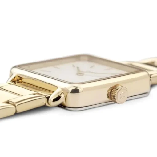 montre femme cluse Tétragone acier doré
