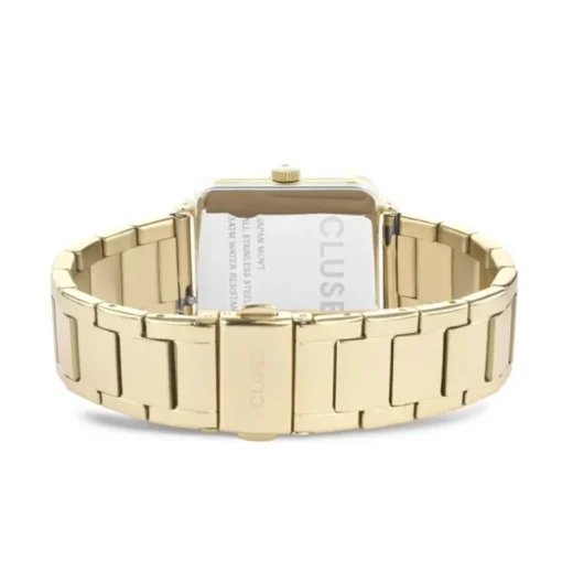 montre femme cluse Tétragone acier doré