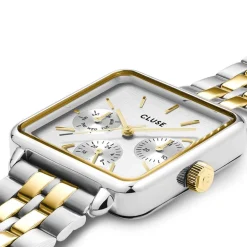 Montre Femme Cluse Tétragone acier bicolore CW13803