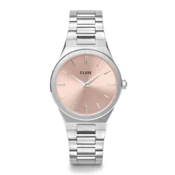 montre femme cluse Vigoureux acier argenté