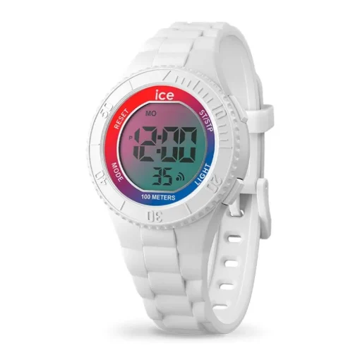 Montre Femme Digitale S ICE WATCH SUNSET Silicone Blanc