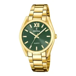 Montre Femme FESTINA BOYFRIEND VERT Acier Doré