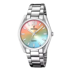 Montre Femme FESTINA BOYFRIEND ARC EN CIEL Acier Argenté