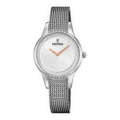 montre femme festina MADEMOISELLE acier argenté