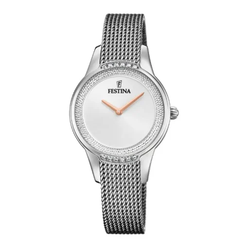 montre femme festina MADEMOISELLE acier argenté