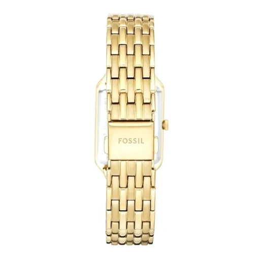 Montre Femme Fossil Raquel à trois aiguilles avec date, en acier inoxydable, doré ES5220