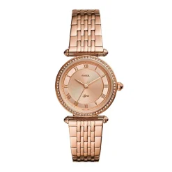 Montre Femme FOSSIL Acier Doré Rose