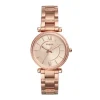Montre femme FOSSIL CARLIE Acier Doré Rose