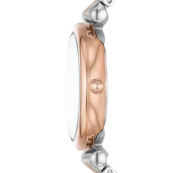 Montre Femme FOSSIL CARLIE Acier Argenté et Doré Rose