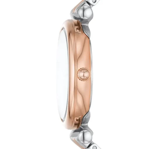 Montre Femme FOSSIL CARLIE Acier Argenté et Doré Rose