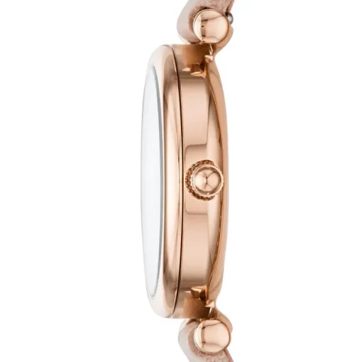 montre femme FOSSIL Carlie Mini cuir rose poudré
