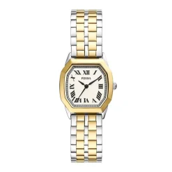Montre Femme Fossil Harlow à trois aiguilles, en acier inoxydable, bicolore ES5362