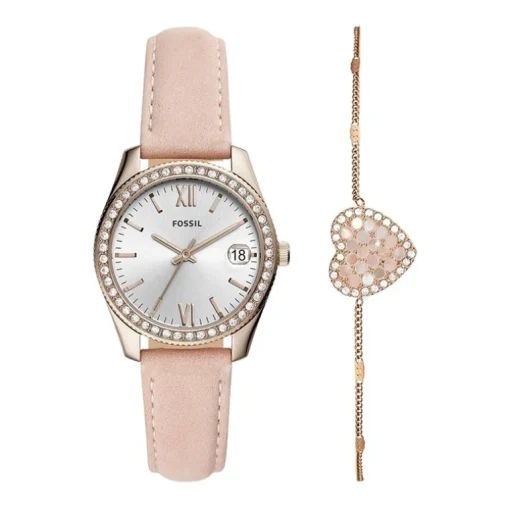 Montre Femme FOSSIL MINI SCARLETTE Cuir Rose