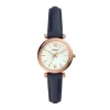 Montre femme FOSSIL MINI CARLIE Cuir Bleu