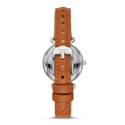 montre femme FOSSIL Mini Carlie cuir marron