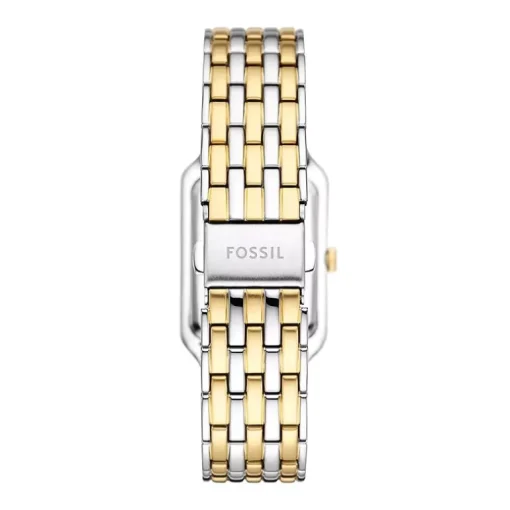 Montre Femme Fossil Raquel à trois aiguilles avec date, en acier inoxydable, bicolore ES5305