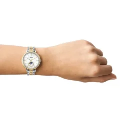 Montre Femme FOSSIL SOLAIRE JACQUELINE Acier Argenté et Doré