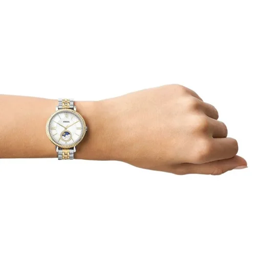 Montre Femme FOSSIL SOLAIRE JACQUELINE Acier Argenté et Doré