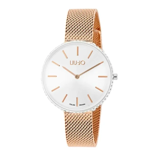 Montre Femme Glamour LIU JO Acier Doré Rose