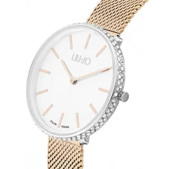 Montre Femme Glamour LIU JO Acier Doré Rose
