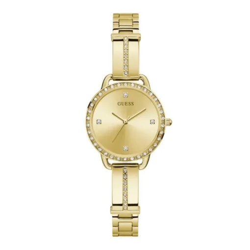 Montre Femme GUESS Acier Doré et Cristaux