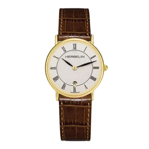 Montre Femme HERBELIN Classique Cuir Marron 16845P08MA