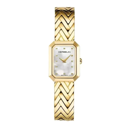 Montre Femme HERBELIN OCTOGÔNE Acier Doré 17446BP19