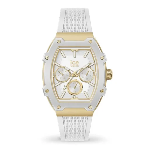 Montre Femme ICE WATCH BOLIDAY WHITE GOLD​​​​​​​ Silicone Blanc
