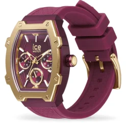 Montre Femme ICE WATCH BOLIDAY GOLD BURGUNDY Silicone Rose