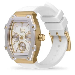 Montre Femme ICE WATCH BOLIDAY WHITE GOLD​​​​​​​ Silicone Blanc