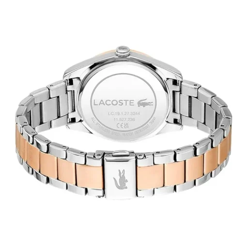 Montre Femme LACOSTE CAPUCINE Acier Inoxydable Argenté et Doré Rose