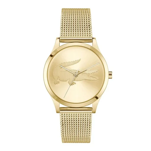 Montre Femme Lacoste CROCODELLE Acier Doré 2001416