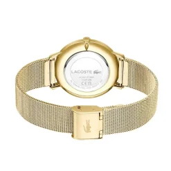 Montre Femme LACOSTE CROCORIGIN VERT Acier Doré