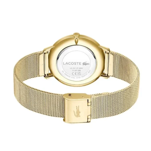 Montre Femme LACOSTE CROCORIGIN VERT Acier Doré
