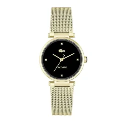 Montre Femme LACOSTE ORBA NOIR Acier Doré