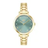 Montre Femme LACOSTE RIGA VERT Acier Doré