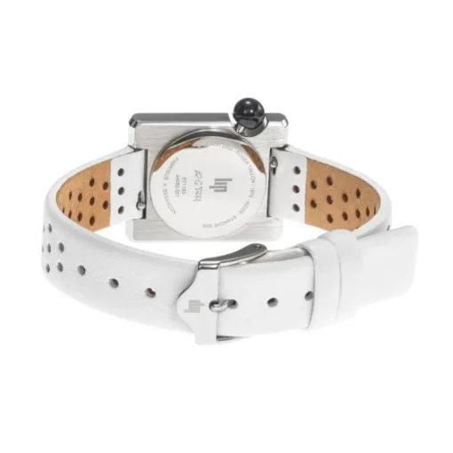 Montre Femme Lip 2000 Mini Square Cuir Blanc 671193