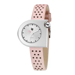 Montre femme Lip Mach 2000 mini cuir rose