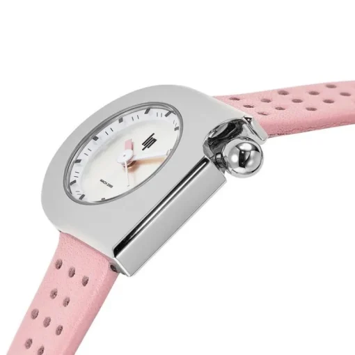 Montre femme Lip Mach 2000 mini cuir rose