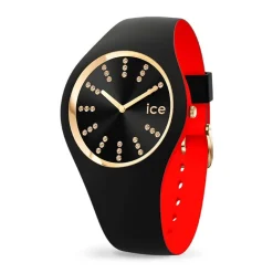 Montre Femme M ICE WATCH COSMOS BLACK GOLDEN Silicone Noir et Rouge