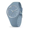 Montre Femme M ICE WATCH GLAM BRUSHED Silicone Bleu