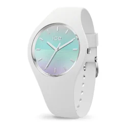 Montre Femme M ICE WATCH HORIZON TURQUOISE Silicone Blanc