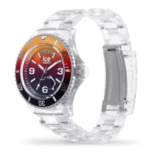 Montre Femme M ICE WATCH CLEAR SUNSET FIRE Plastique Transparent