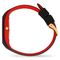 Montre Femme M ICE WATCH COSMOS BLACK GOLDEN Silicone Noir et Rouge